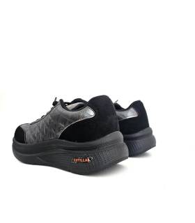 Vista trasera Doctor Cutillas mujer gris
