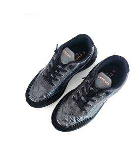 Vista superior zapatillas Doctor Cutillas gris negro