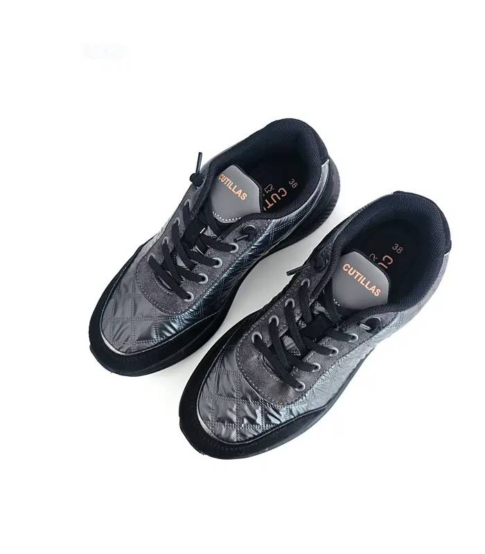 Vista superior zapatillas Doctor Cutillas gris negro