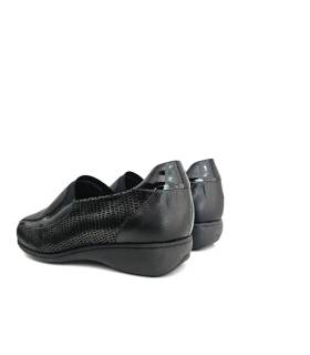 Zapatos mujer pies delicados Doctor Cutillas negros, trasera