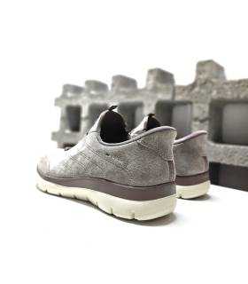 Vista trasera Skechers Slip-ins mujer taupe