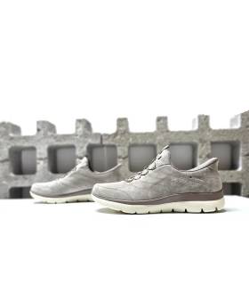 Skechers mujer invierno Luke Stride tono taupe