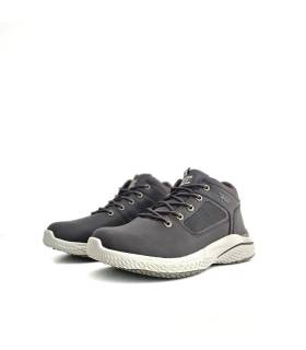 Botines Dockers hombre marrón oscuro vista frontal