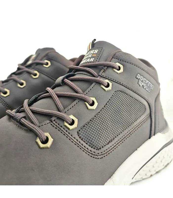 Detalle botines Dockers hombre con cordones