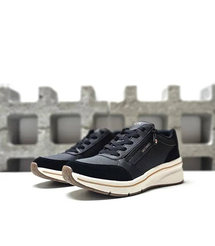 Zapatillas Skechers mujer cuña Billion Flex negras