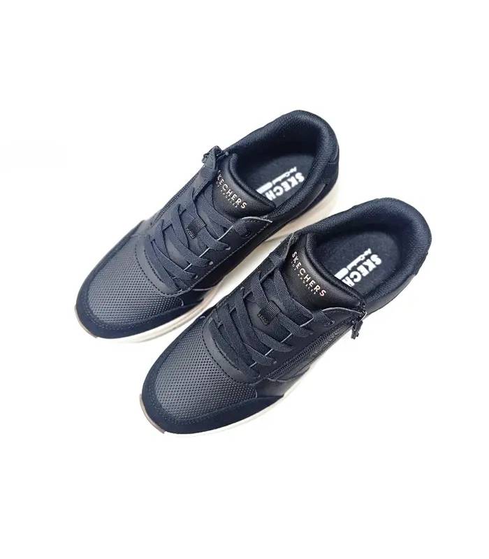 Vista superior zapatillas Skechers mujer negras