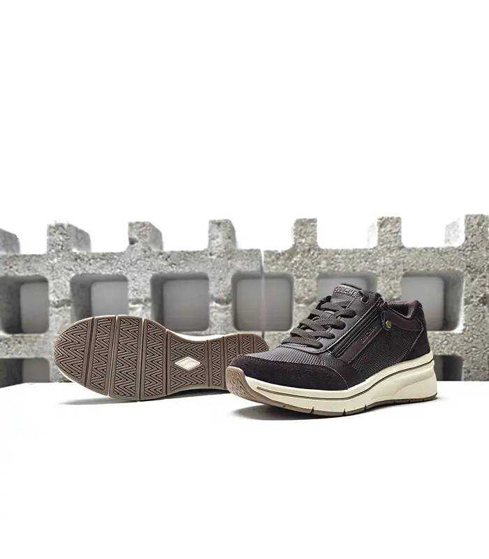 Suela Skechers mujer cuña marrón chocolate