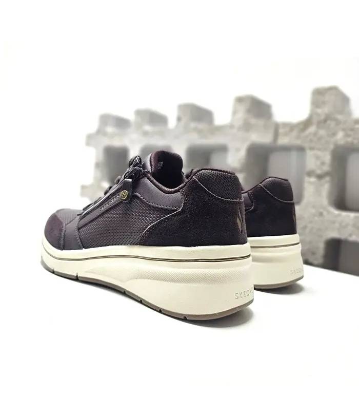 Vista trasera Skechers Billion Flex Luxe Up marrones