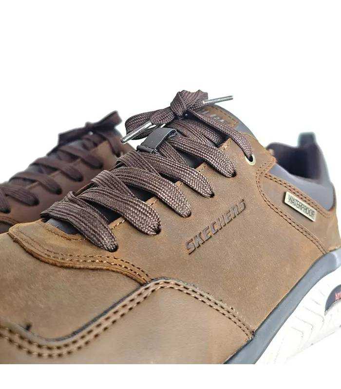 Detalle Skechers waterproof hombre marrón