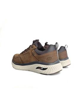 Skechers hombre waterproof Crosser Ronaldo marrón trasera