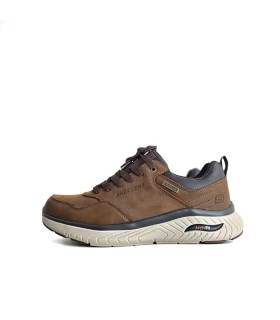 Skechers Arch Fit hombre marrón perfil lateral