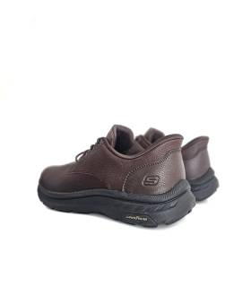 Vista trasera Skechers Relaxed Fit hombre marrón