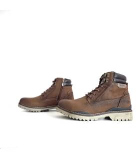 Botas hombre Dockers cremallera lateral marrón