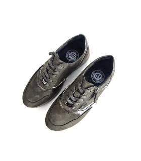 Vista superior zapatos mujer piel verdes G Comfort