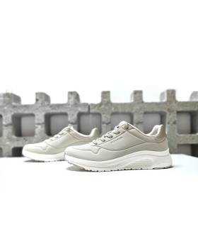 Zapatillas Skechers mujer claras vista frontal