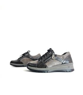 Zapatos Suave Star antracita vista lateral