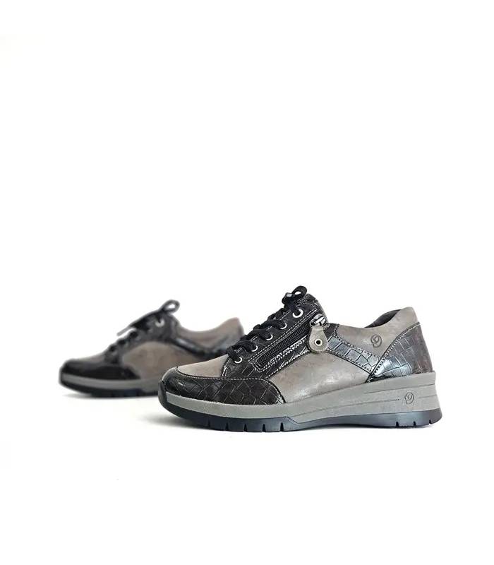 Zapatos Suave Star antracita vista lateral