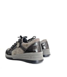 Vista trasera zapatos Suave mujer gris