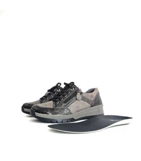 Zapatos mujer plantilla extraíble Suave antracita