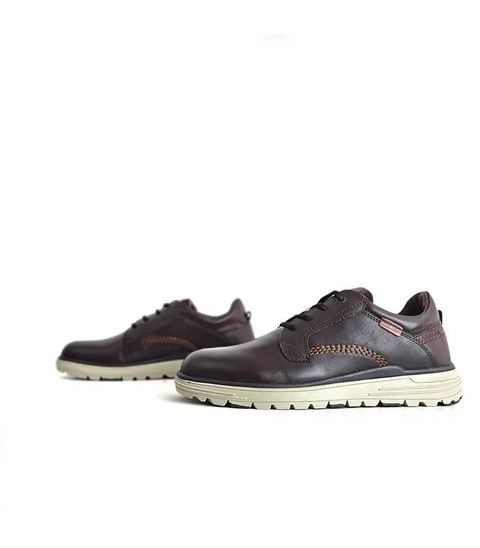 Zapatos hombre piel marrón Baerchi perfil