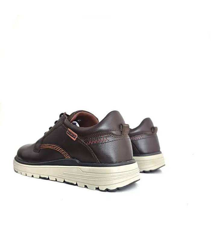 Vista trasera zapatos Baerchi hombre marrones