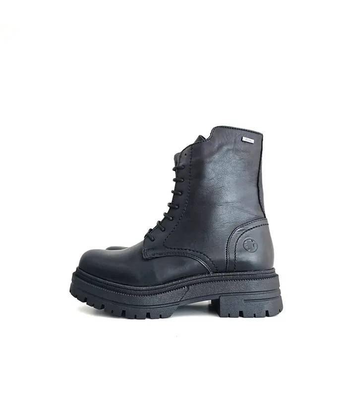 Botas militares mujer media caña negras