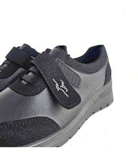 detalle velcro zapatos mujer microfibra elástica Fly Flot