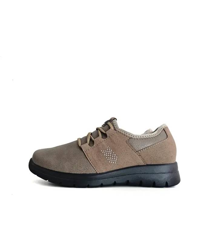 Zapatos mujer horma ancha FlyFlot beige