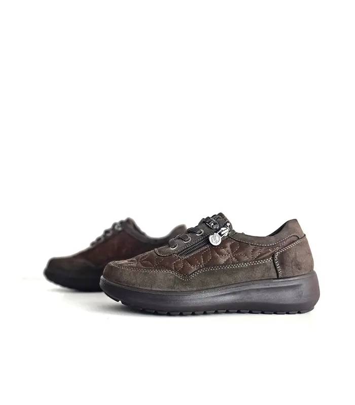 Zapatos mujer Mysoft marrones perfil lateral