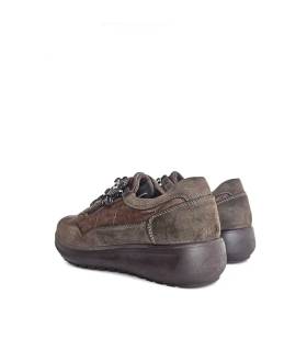Vista trasera zapatos Mysoft mujer marrones