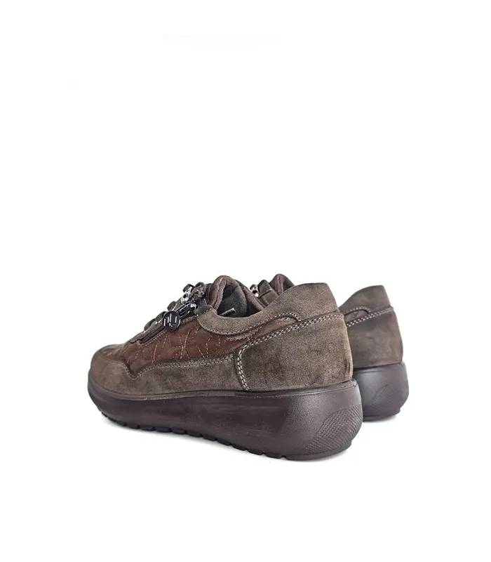 Vista trasera zapatos Mysoft mujer marrones