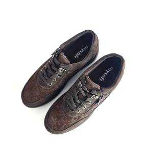 Zapatos Mysoft mujer cordones elásticos y cremallera
