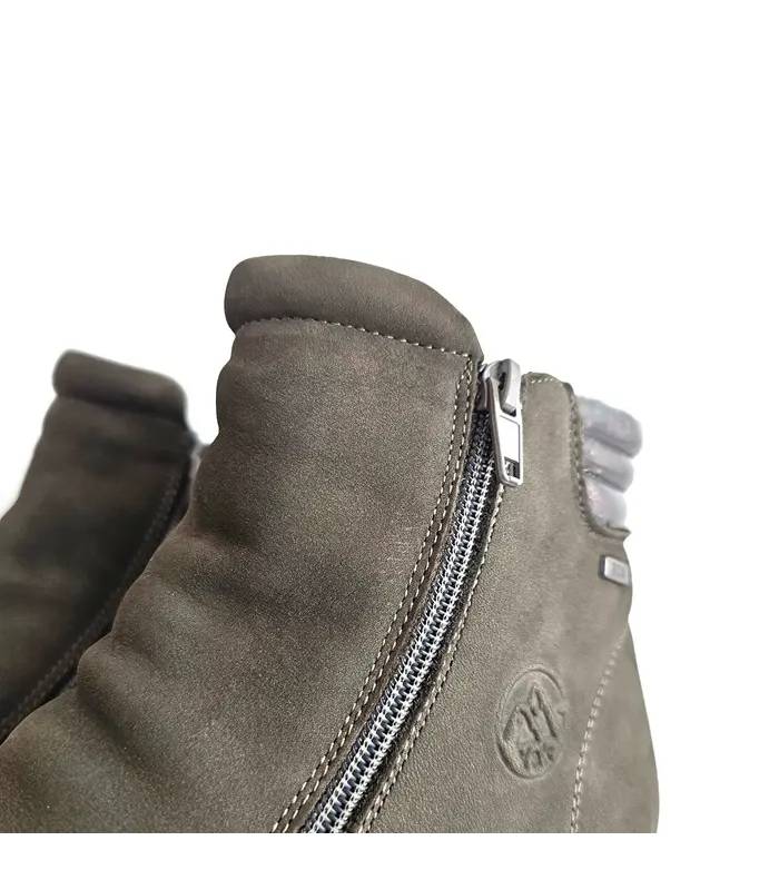 Detalle cremallera botines mujer piel nobuk G Comfort