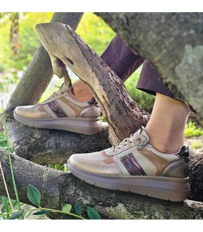 zapatos Mysoft mujer beige puestos