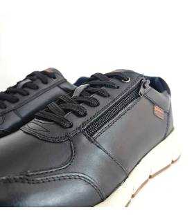 Detalle cremallera zapatos Baerchi hombre negros
