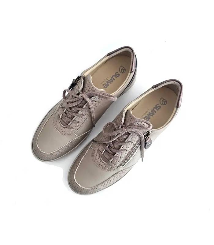 Vista superior zapatos mujer Suave Marie beige