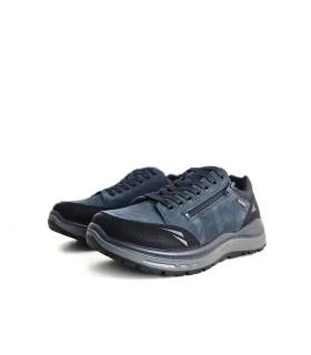 Zapatos hombre impermeables azul noche G Comfort frontal