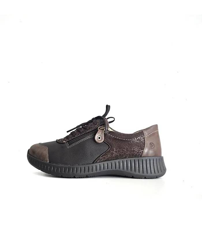 Perfil zapatos mujer Suave Joe marrones horma ancha