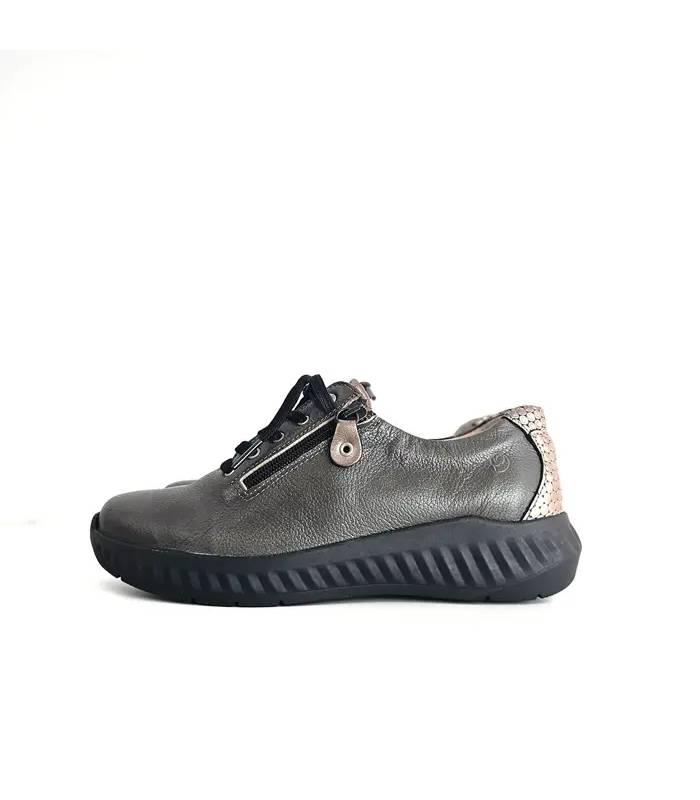 Perfil zapatos Suave mujer Ani marrón grisáceo