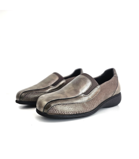 Zapatos mujer horma ancha Doctor Cutillas negros beige