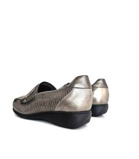 Zapatos mujer pies delicados Doctor Cutillas beige, trasera