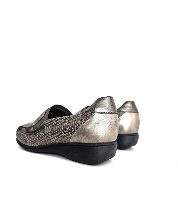 Zapatos mujer pies delicados Doctor Cutillas beige, trasera