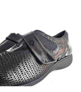 Zapato Doctor Cutillas mujer negro con zona elástica