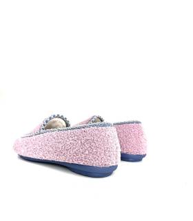 Vista trasera zapatillas Garrido Muro mujer rosas