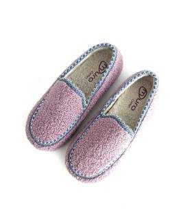 Vista superior zapatillas mujer invierno Garrido Muro rosas