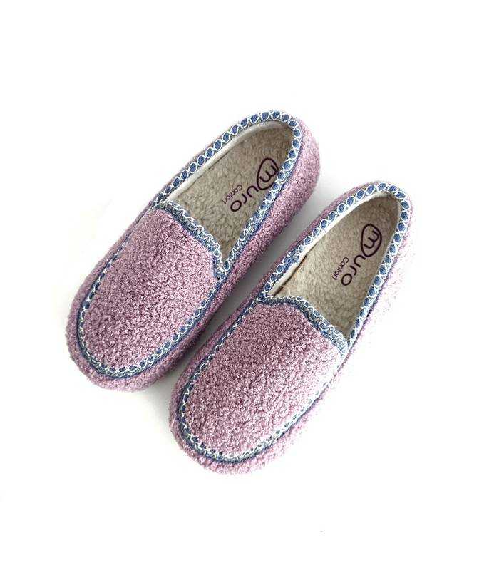 Vista superior zapatillas mujer invierno Garrido Muro rosas