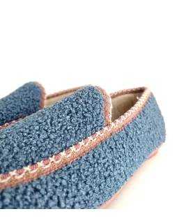 Detalle tejido rizado zapatillas mujer Garrido Muro