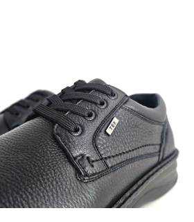 Detalle zapatos hombre horma ancha G Comfort negros