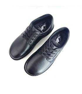 Vista superior zapatos G Comfort hombre piel negra