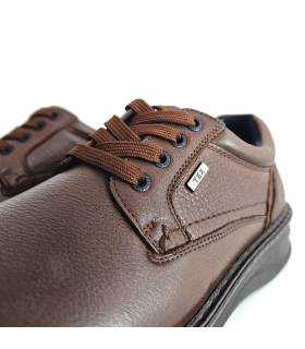 Detalle cordones zapatos G Comfort hombre marrón